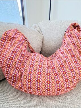 tet COLLECTION if u know u know Pink Red Patterned Hobo Bag